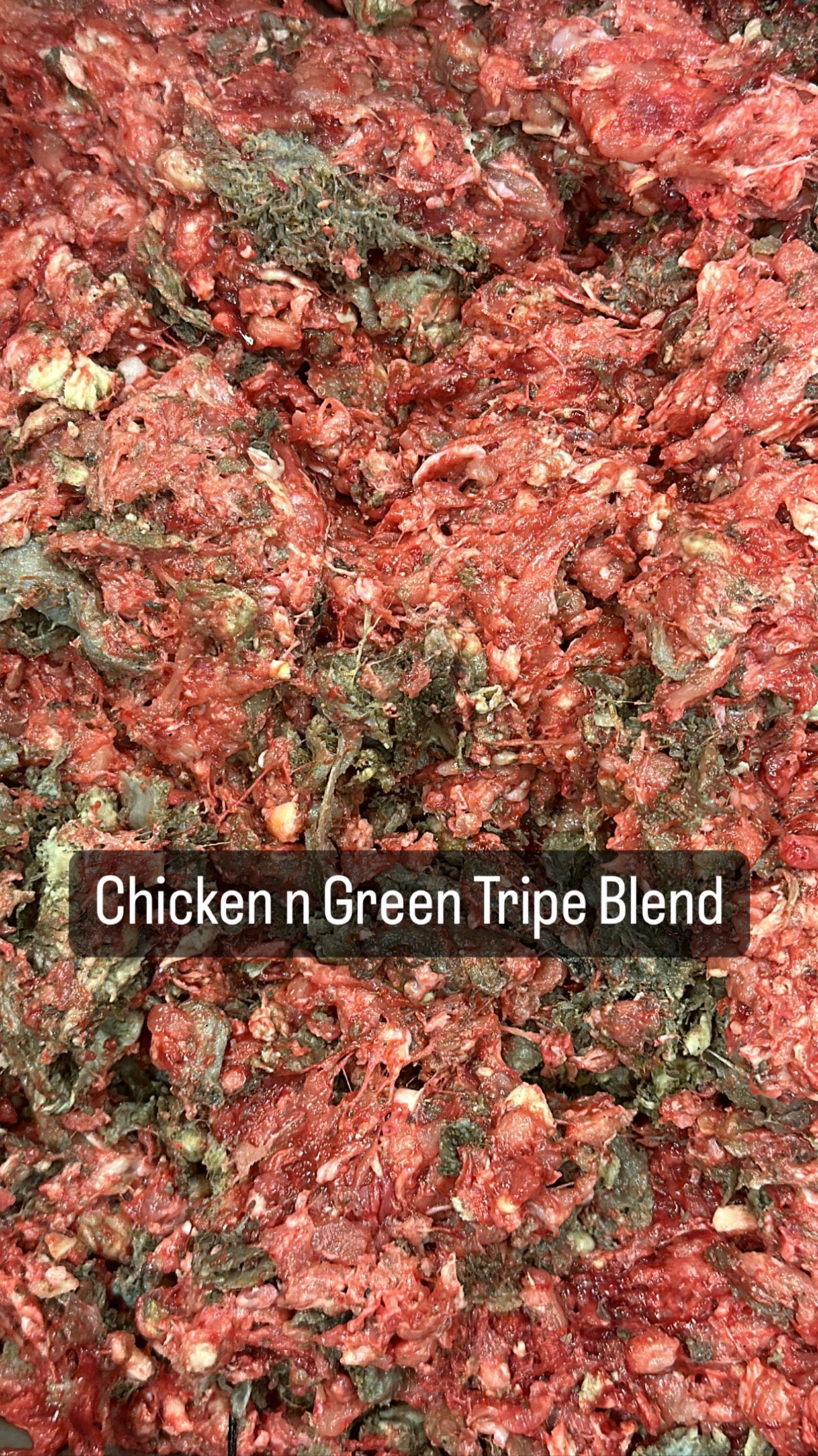 Chicken n Tripe blend tapiarawmeatsforpetfood 2lb