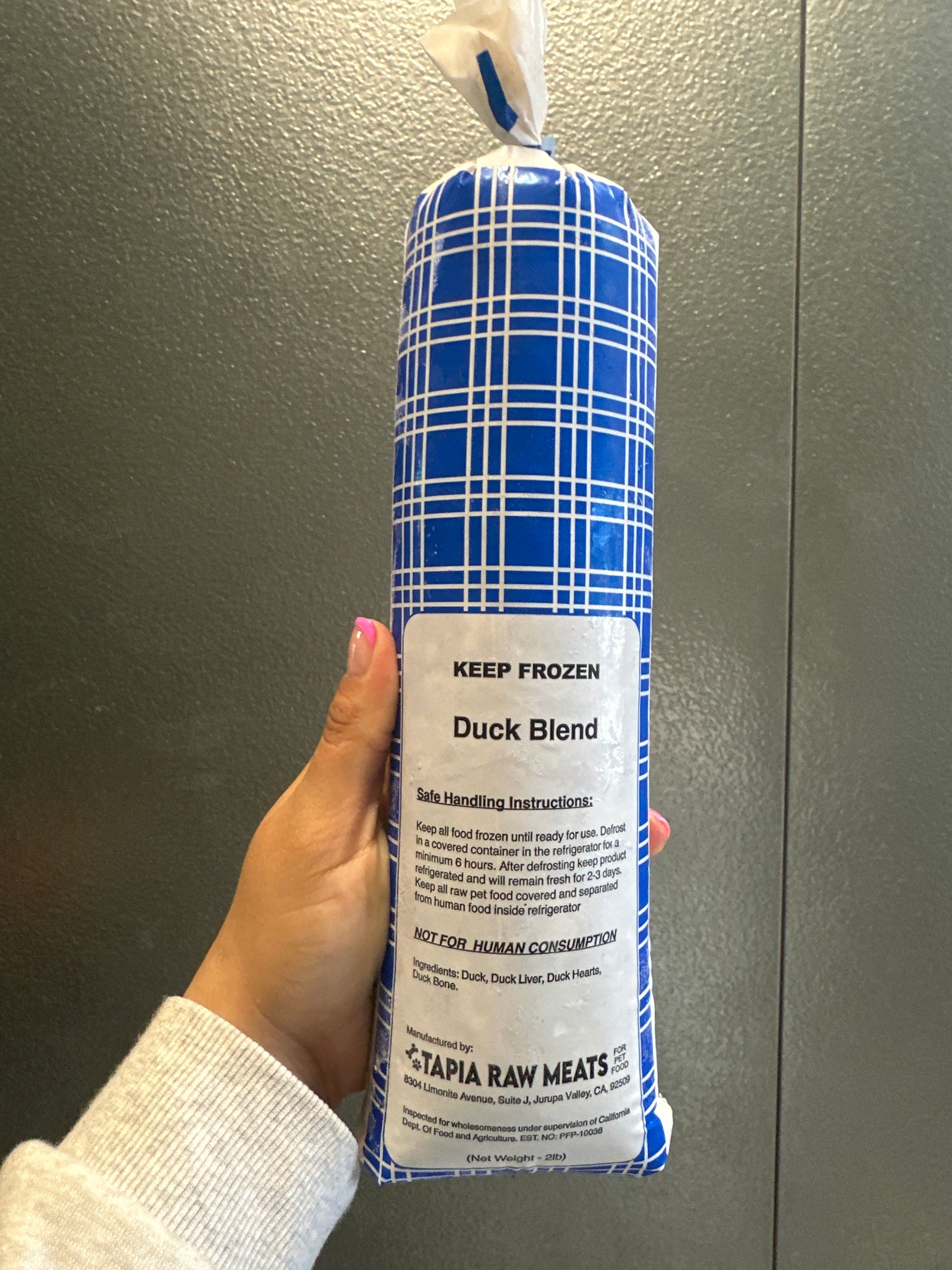 Duck Blend 2lb tapiarawmeatsforpetfood 2lbs