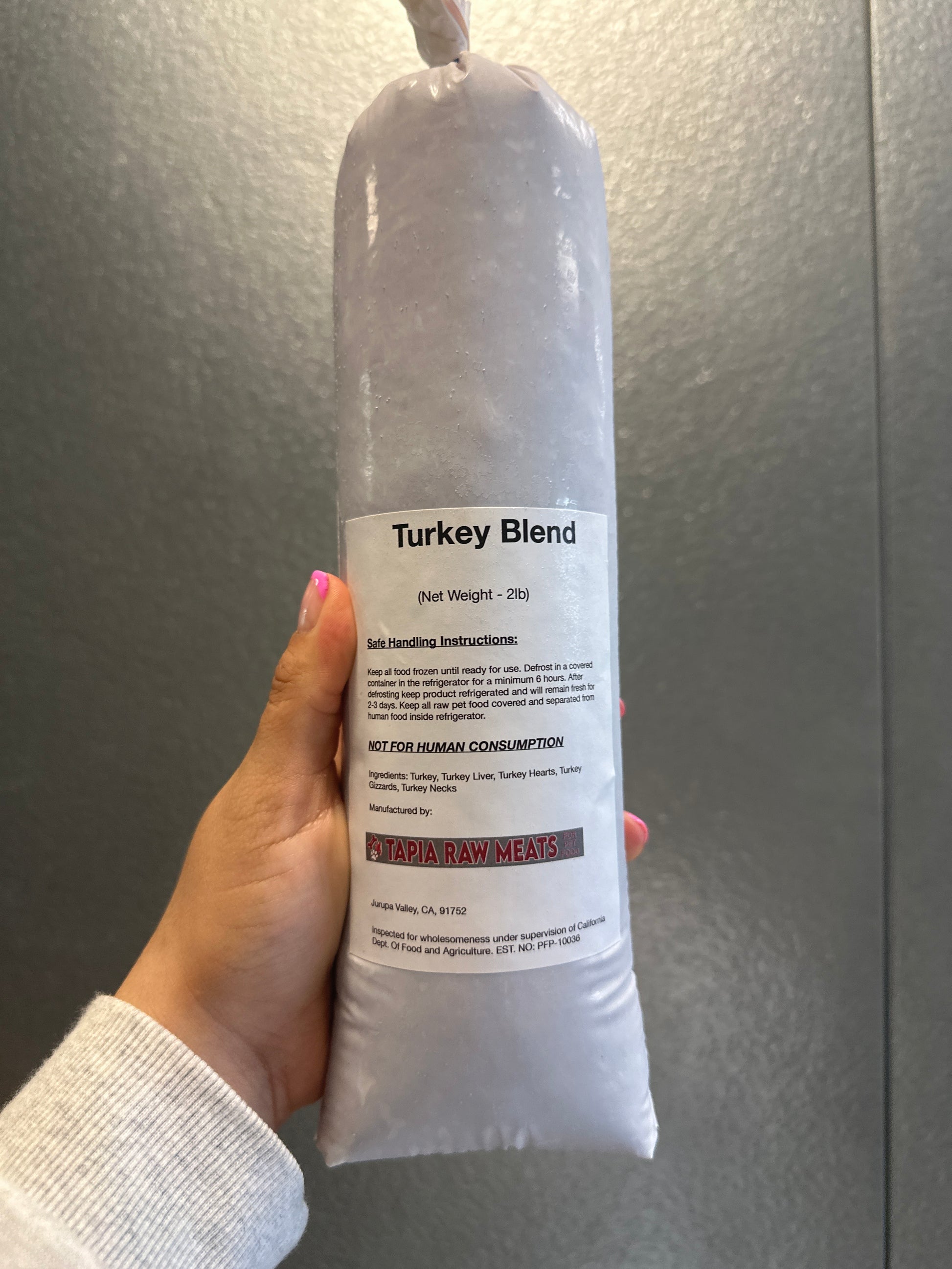 Turkey Blend tapiarawmeatsforpetfood 2lbs