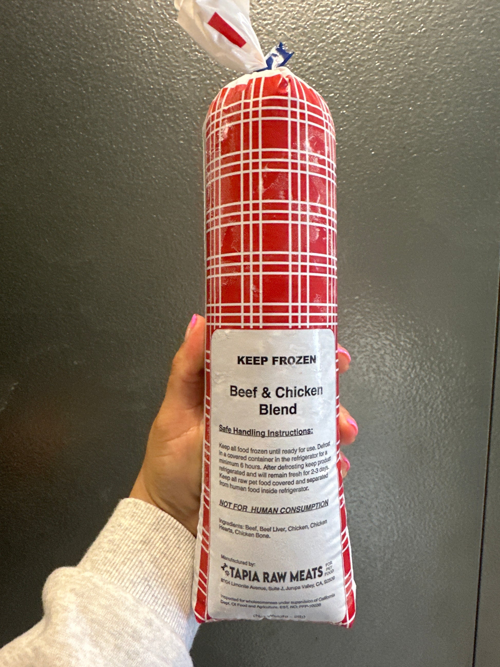 Beef n chicken tapiarawmeatsforpetfood 2lbs