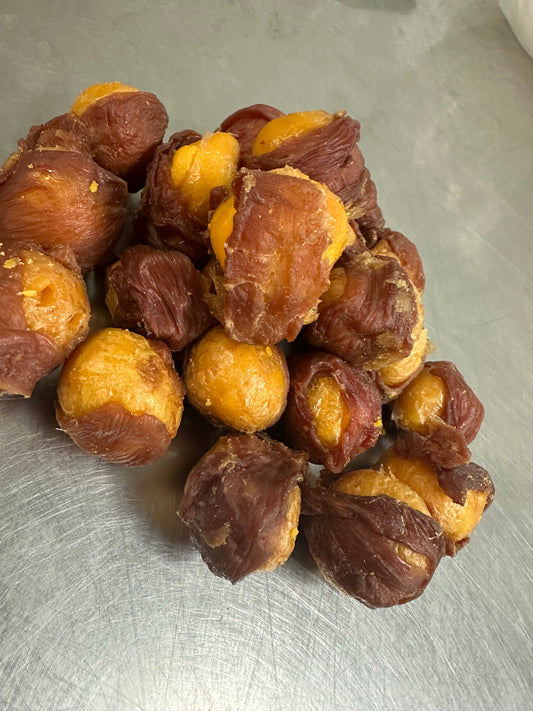Egg Yolk Wrapped With jerky
