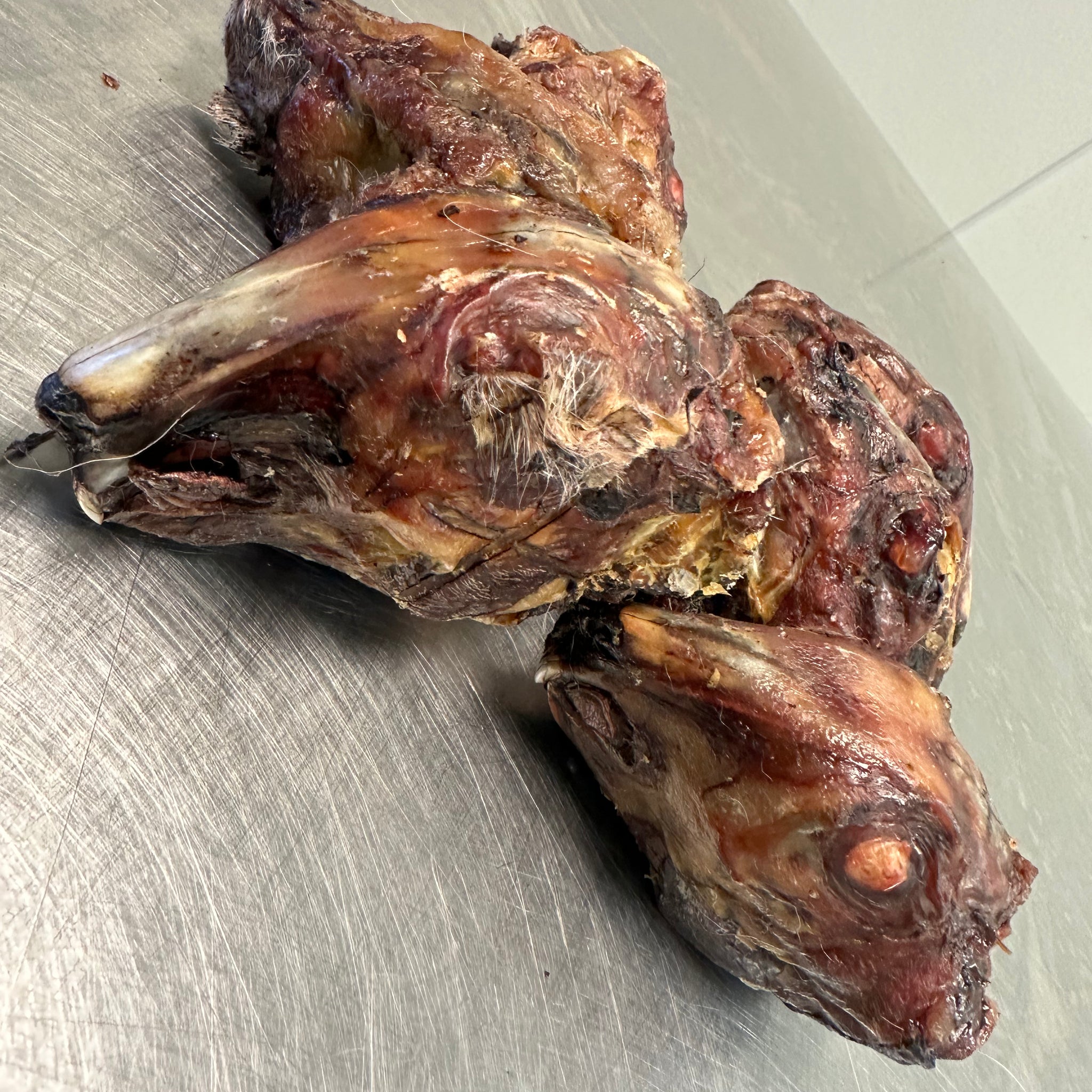 Rabbit Head Skinless tapiarawmeatsforpetfood