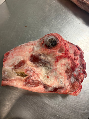 Raw Goat Head Half tapiarawmeatsforpetfood