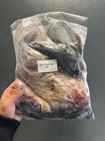 Raw Goat Tails tapiarawmeatsforpetfood