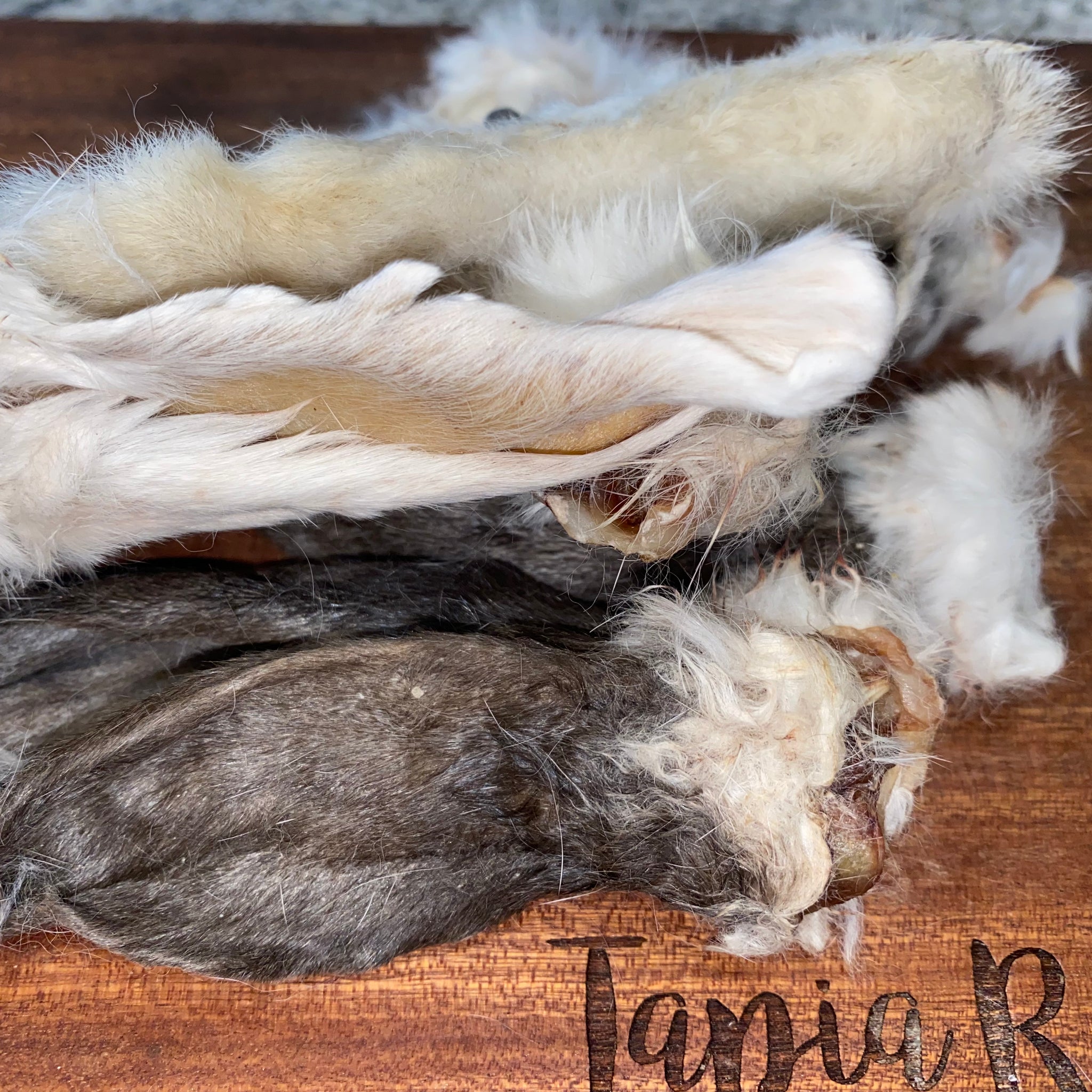 Dehydrated Rabbit Ears Fur On tapiarawmeatsforpetfood 1pc